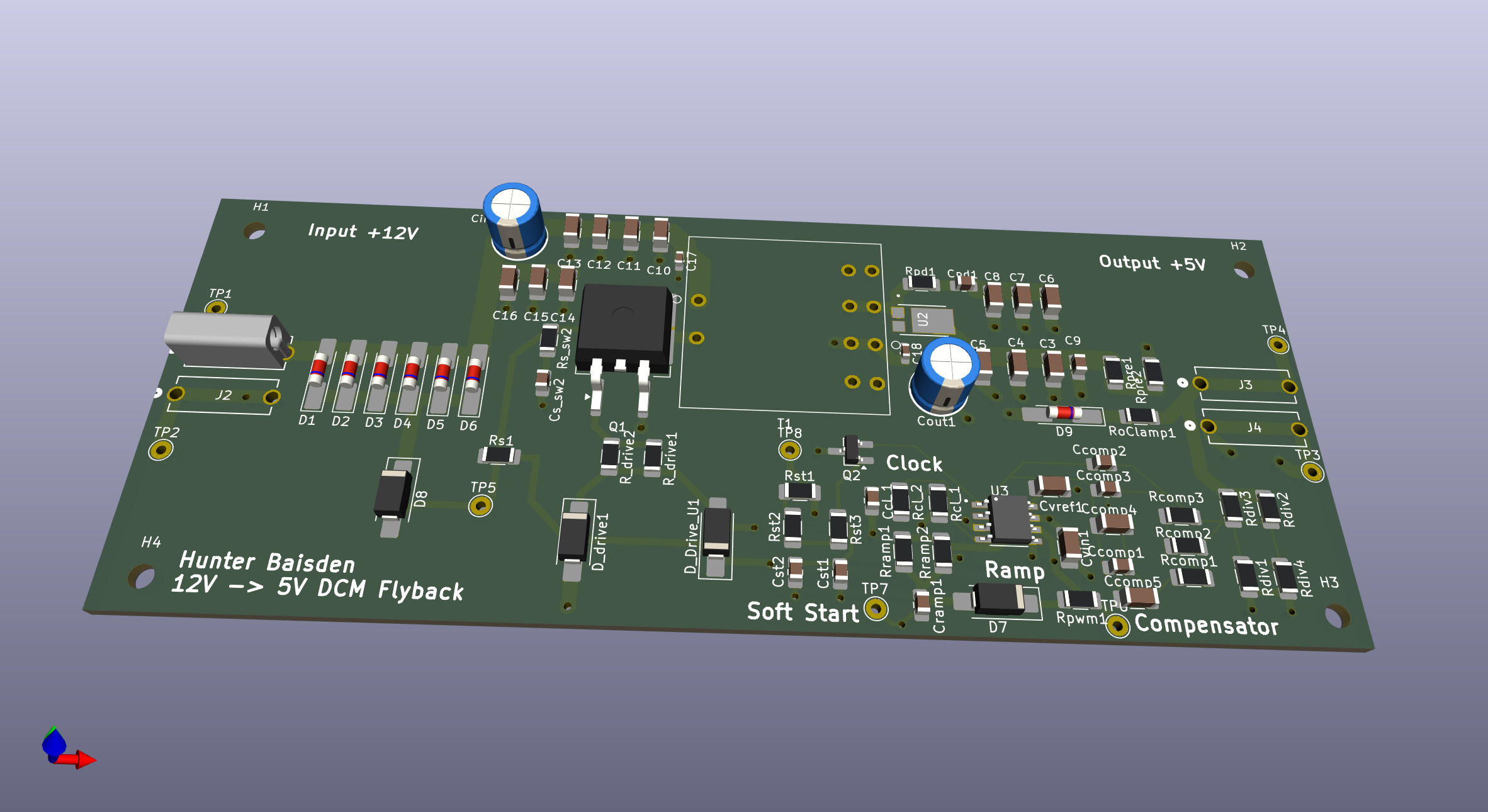 12V -> 5V DCM Flyback Converter