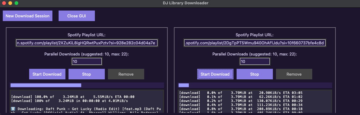 Music Aggregator for DJing