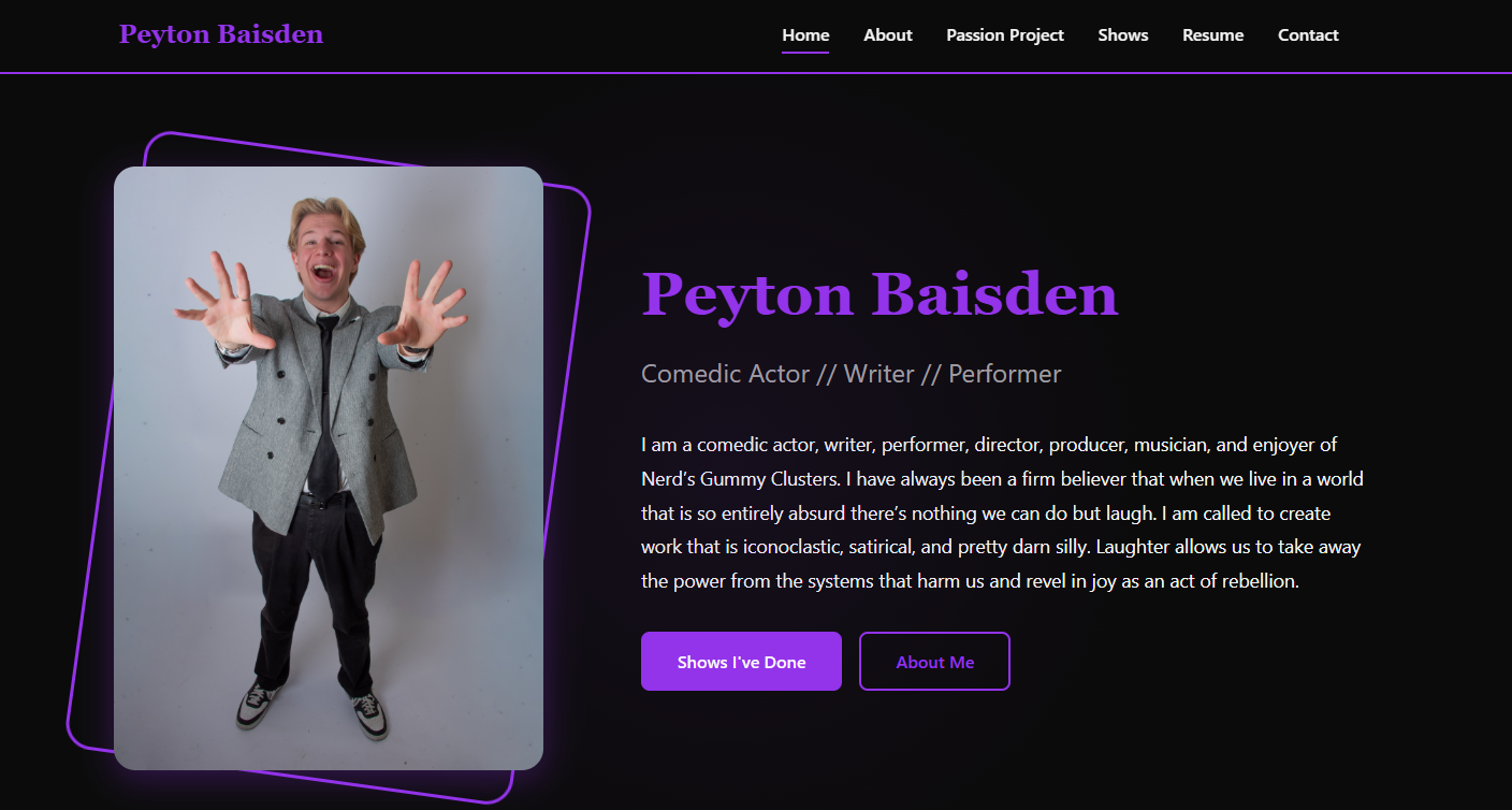 www.peytonbaisden.com screenshot 2